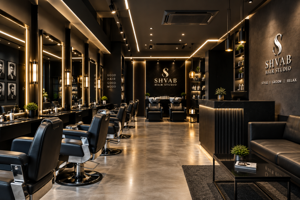 luxurious shvab hair studio interior